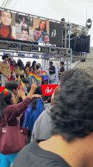 Lima Pride parade rolls through the city with floats and rainbow flags