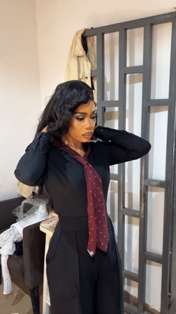 Formal attire moments captured in Jos indoor settings