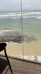 Morning ocean view captured from Ahangama window