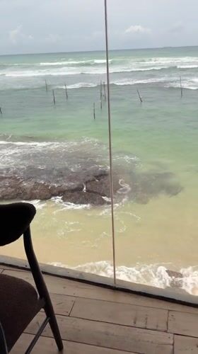 Morning ocean view captured from Ahangama window
