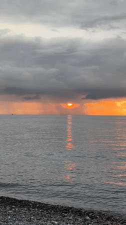 Stormy Black Sea sunset gives way to outdoor concert in Batumi