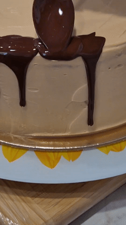 Family celebration with cake, strawberries documented in Kemerovo