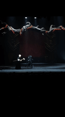 Stage production featuring nun character performed in Russian town