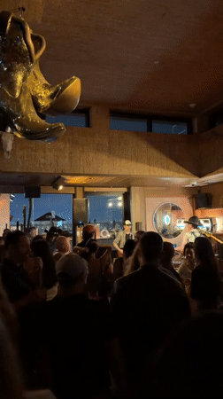 Live band set at a packed LA club venue