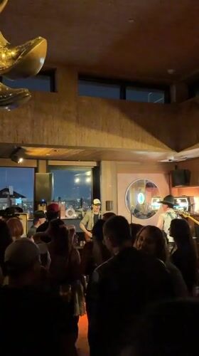 Live band set at a packed LA club venue