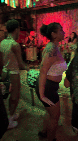 Late-night karaoke and dancing session at São Paulo venue