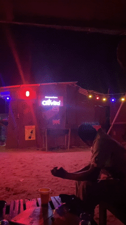 Nighttime social activities captured at two locations in Badagry