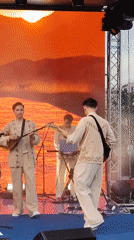 Traditional Kazakh band performs outdoor concert in Astana