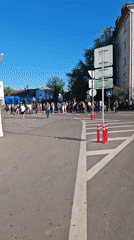 Football Club Minsk bus arrives in Homyel amid media coverage