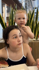 Family enjoys swimming outing at Votkinsk aquatic facility