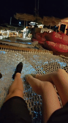 Evening beachfront relaxation documented in Ravda, Bulgaria
