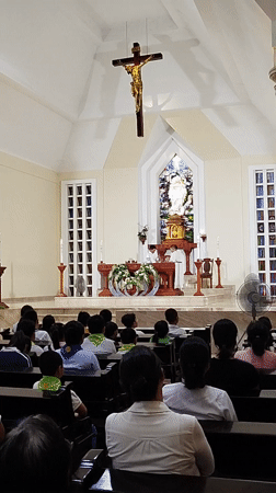 Farmer tends crops in Ho Chi Minh City field