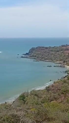 Coastal vista documented from elevated position in Manzanillo, Venezuela