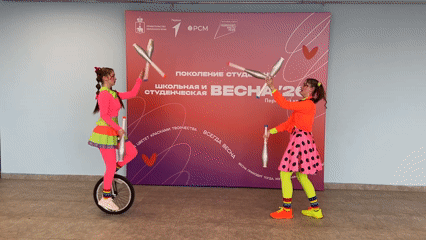 Woman documents face painting session in Perm restroom