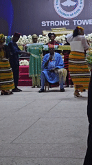 Church celebration in Jos with traditional dress and live performance