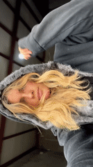 Woman records selfie sequence in Argentina