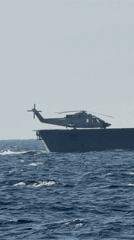 Military warship with helicopter spotted sailing near Thai coast