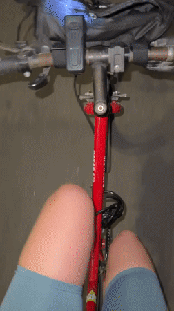 Cyclist records nighttime waterfront ride in Saratov, Russia