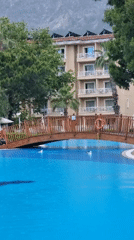 Tourist documents afternoon at Turkish resort in Kemer