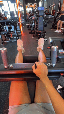 Woman documents early morning workout session at Chalong gym
