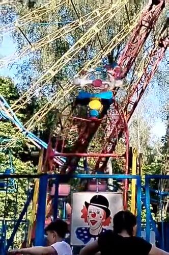 Amusement park rides, bounce house active in Ternopil