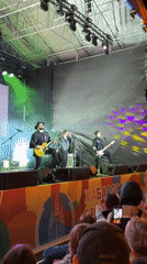 Live band performs outdoor concert in Khabarovsk, Russia