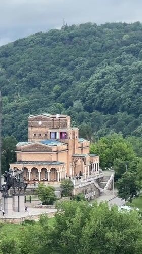 Elevated views captured of historic Veliko Tarnovo, Bulgaria