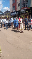 Palm Sunday processions with palm branches observed in Maua Kenya