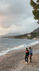 Quiet evening moments captured in Bar, Montenegro beachside