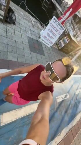 Selfies and sailboats at Fethiye's marina