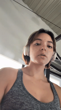 Women exercise at gym, sidewalks in Puebla