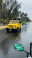 Rainy morning street life documented in Vietnamese ward