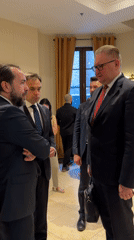 Formal reception or conference underway in Gdańsk