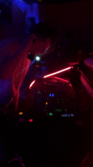 DJ performs at nightclub in Herceg Novi, Montenegro