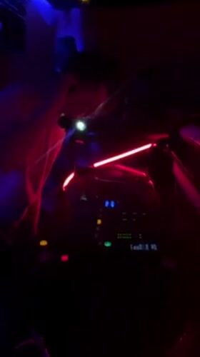 DJ performs at nightclub in Herceg Novi, Montenegro