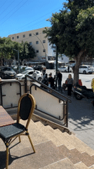 Morning street scene captured in Netanya, Israel