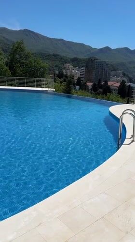 Morning at luxury Montenegro resort captured in detail