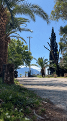 Woman enjoys morning walk near Budva marina