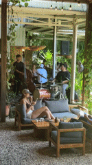 Jazz trio performs late-night set at Kuta Selatan cafe