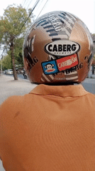 Street-level ride through a busy Bojonegoro intersection