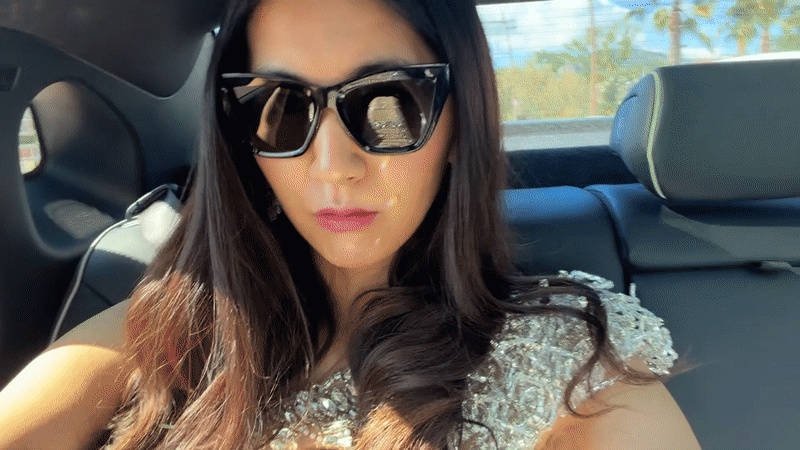 Woman passenger spotted in moving car near Mandelieu-la-Napoule waterfront