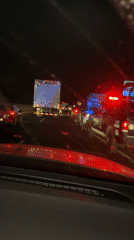 Police traffic stop observed on Mexico City highway