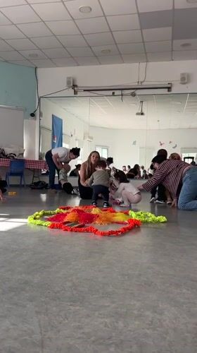 Toddlers attend music class in Kiryat Bialik studio