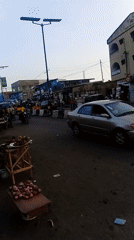 Busy marketplace and street activity captured in Ikeja Nigeria