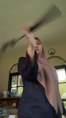 Cleaning tools get a spin in a Banjarbaru room