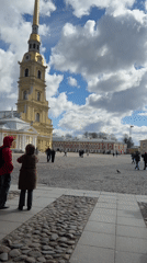 Tourist activity at Peter and Paul Fortress, St. Petersburg