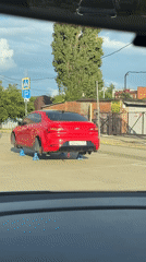 Car stripped of wheels found on jacks in Krasnodar