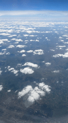 Aerial view captured from airplane over Serbian countryside