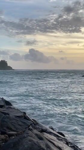 Sunset coastal scenes documented in Midigama, Sri Lanka