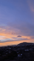 Vibrant sunset captured over Juan Griego, Venezuela
